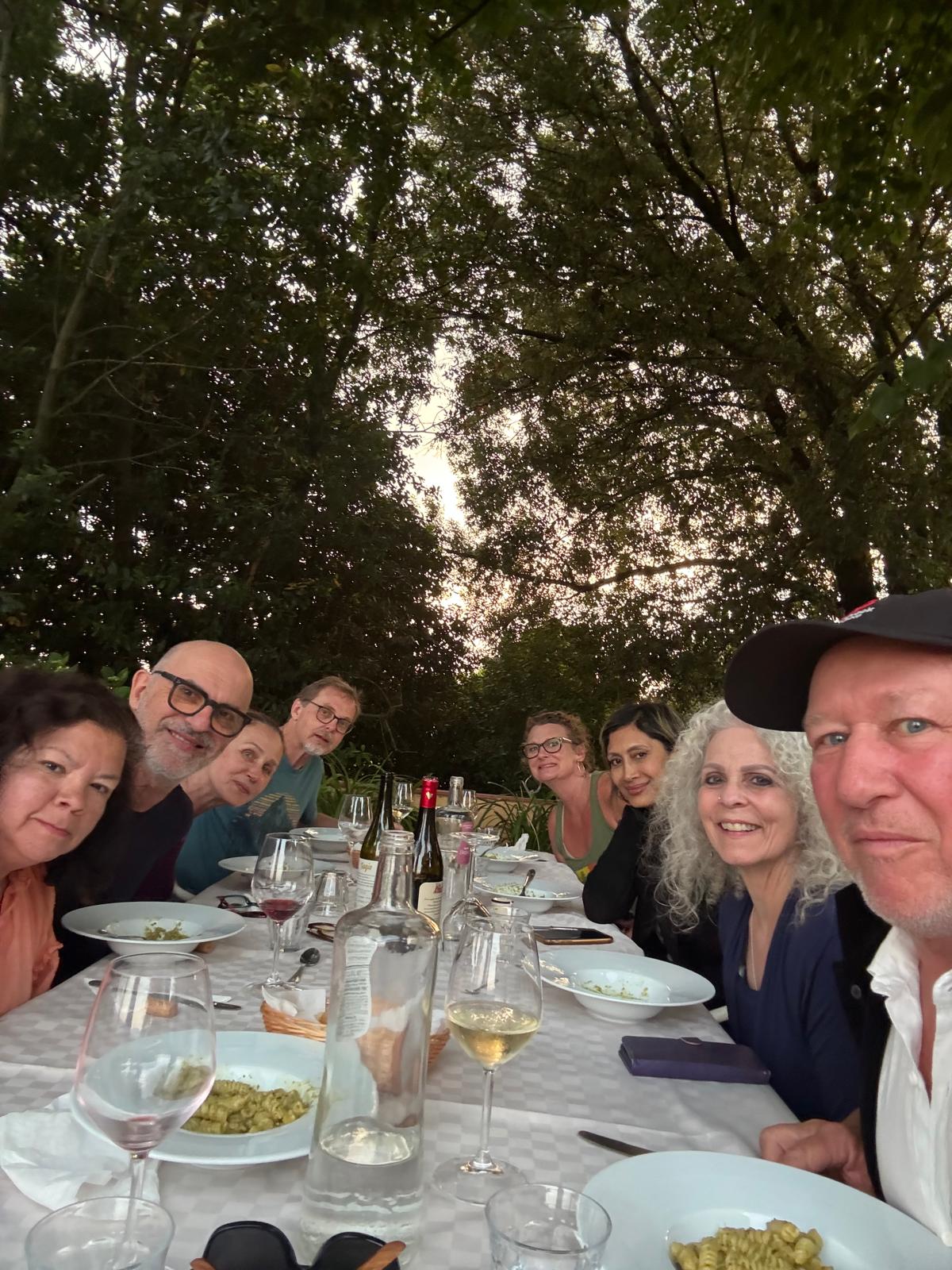 Welcome dinner with friends